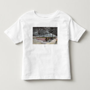 Camiseta De Bebé Tren vertido en la estación de la unión