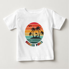 Camiseta De Bebé trendy "summer vibes" t-shirt