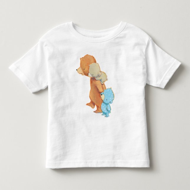 Camiseta De Bebé Tres amigos adorables del oso (Anverso)
