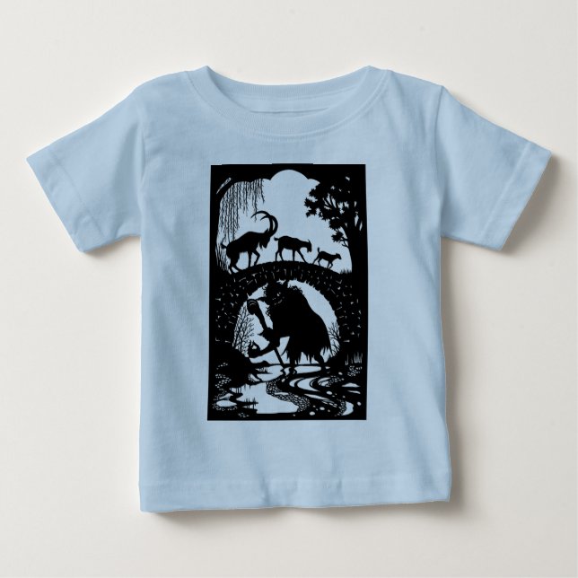 Camiseta De Bebé Tres Billy Goats Gruff (Anverso)
