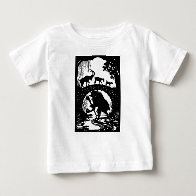 Camiseta De Bebé Tres Billy Goats Gruff Baby T-Shirt (Anverso)