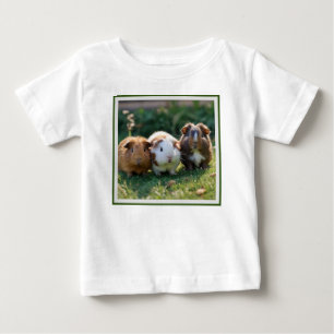 Camiseta De Bebé Tres Cerdos de Guinea Bebé,