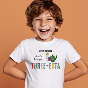 Camiseta De Bebé Tres-Esta colorido tercer cumpleaños, niño o Chica