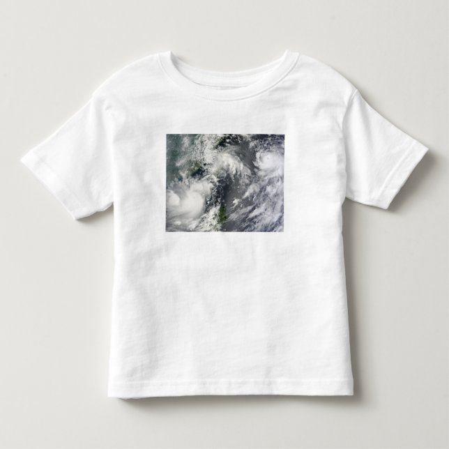 Camiseta De Bebé Tres fuertes tormentas (Anverso)