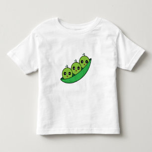 Camiseta De Bebé Tres guisantes en una vaina