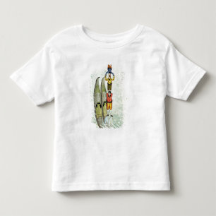 Camiseta De Bebé Tres hombres que equilibran en dos góndolas, 1772