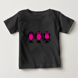 Camiseta De Bebé Tres monos sabios