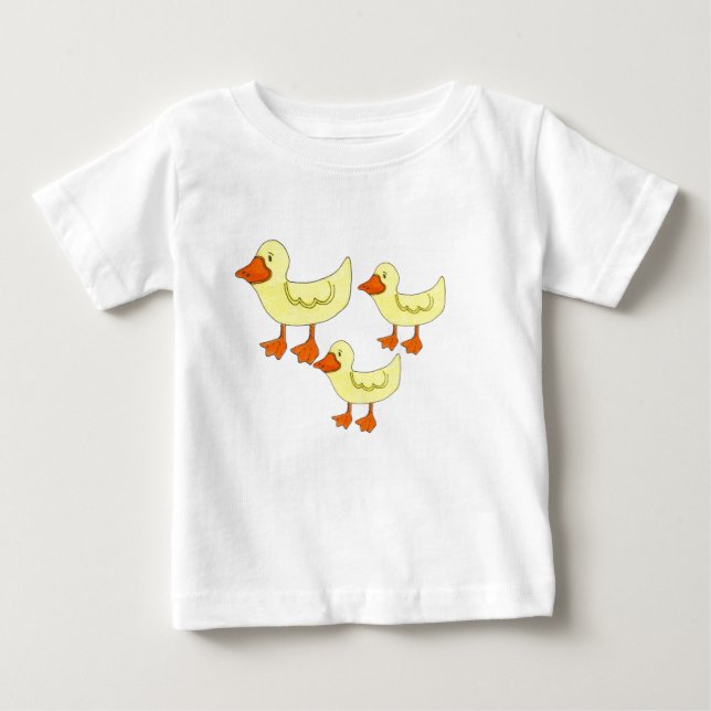 Camiseta De Bebé Tres Patitos (Anverso)