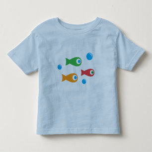 Camiseta De Bebé Tres pescados banales