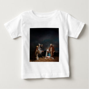 Camiseta De Bebé Tres sabios en la Natividad