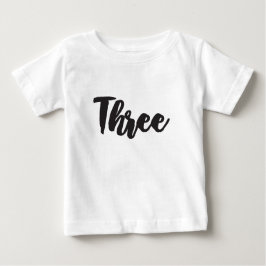 Camiseta De Bebé Tres tercios cumpleaños tercer cumpleaños Mi hijo 