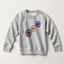 Camiseta De Bebé Tres tontos coloridos en el océano, juguetón lindo