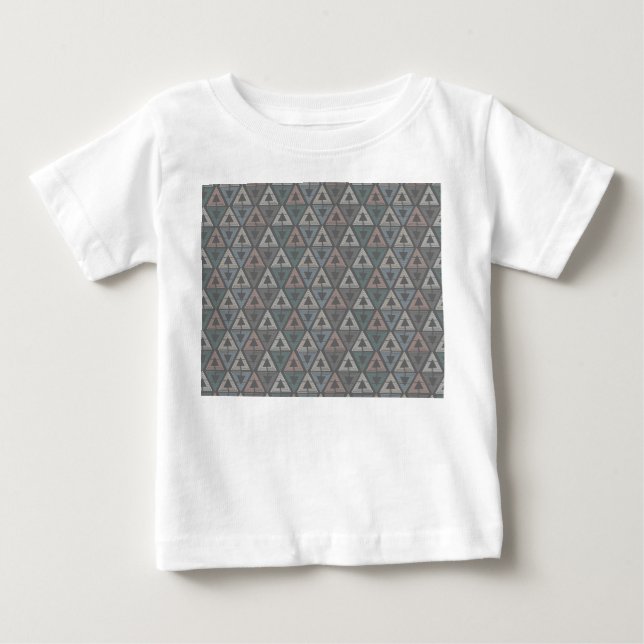 Camiseta De Bebé Triángulos escandinavos (Anverso)