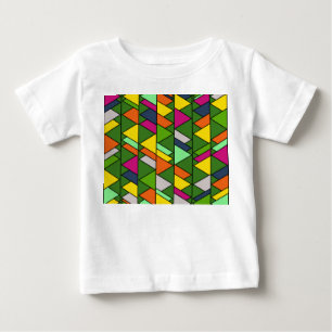 Camiseta De Bebé Triángulos Florales