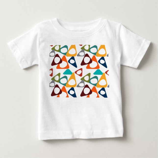 Camiseta De Bebé Triángulos redondeados (Anverso)