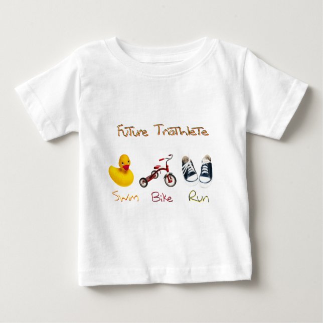 Camiseta De Bebé Triatleta Futura (Anverso)