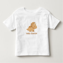 Camiseta De Bebé Triceratops Café – Cute Dinosaur Coffee Illustrati