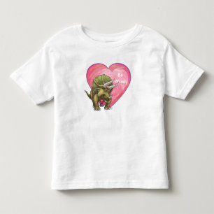 Camiseta De Bebé Triceratops enamorado Día de San Valentín