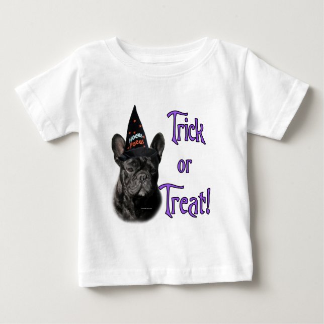 Camiseta De Bebé Trick de Bulldog francés (Anverso)