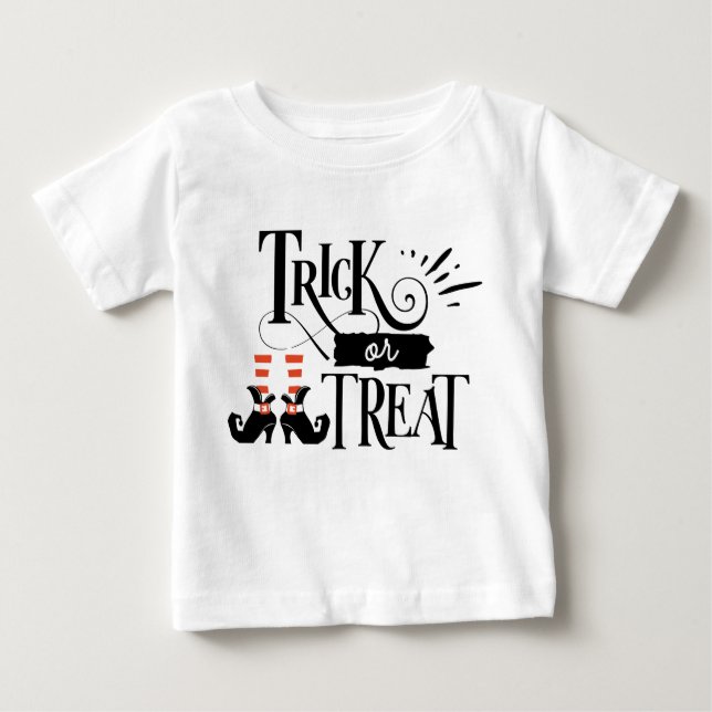 Camiseta De Bebé Trick de Halloween o niños malhechores (Anverso)