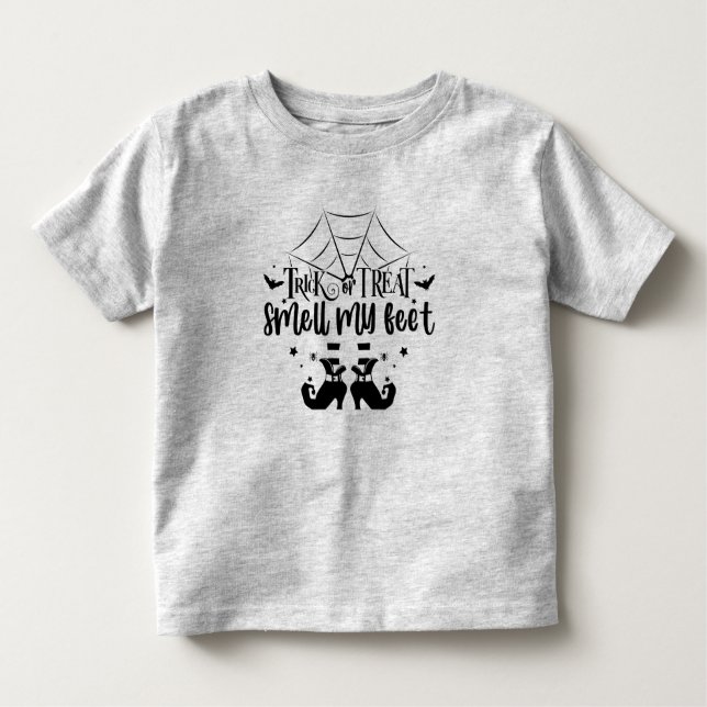 Camiseta De Bebé Trick O Tret Halloween Toddler T-Shirt (Anverso)
