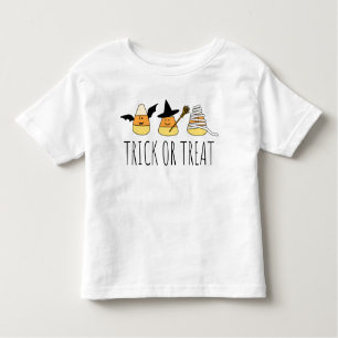 Camiseta De Bebé Trick o trozo de maíz dulce de Halloween