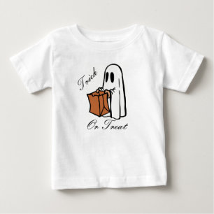 Camiseta De Bebé Trick Or Treat Halloween Ghost