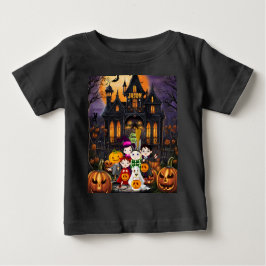 Camiseta De Bebé Trick or Treat Halloween Personalizar Nombre