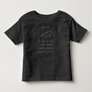 Camiseta De Bebé Trigonometría triangular derecha sine coseno T-