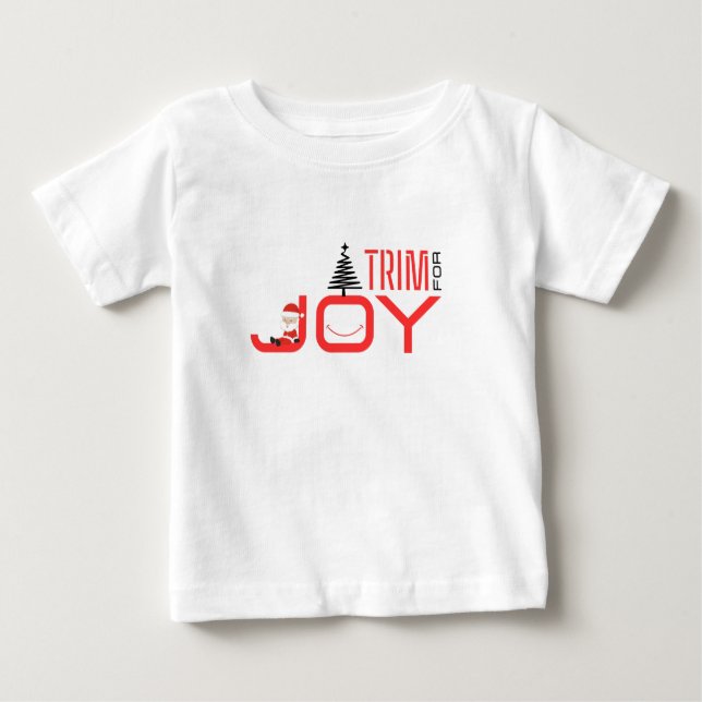 Camiseta De Bebé Trim for Joy (Anverso)