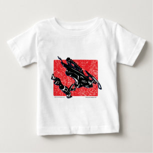 Camiseta De Bebé trineo-de-gravedad-en-ROJO