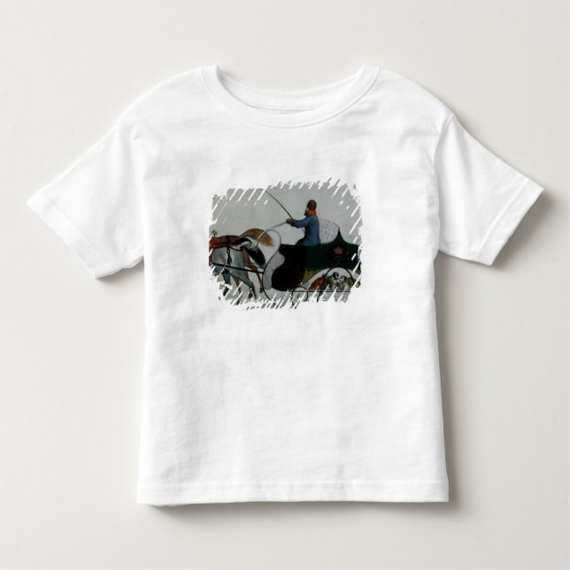 Camiseta De Bebé Trineo traído por caballo (Anverso)