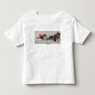 Camiseta De Bebé Trineo traído por caballo