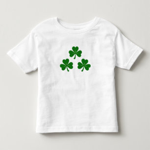 Camiseta De Bebé Trío Clásico de Treboles Verdes Afortunados de San