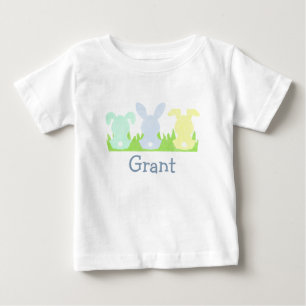 Camiseta De Bebé Trío de conejos de Pascua para niño pequeño