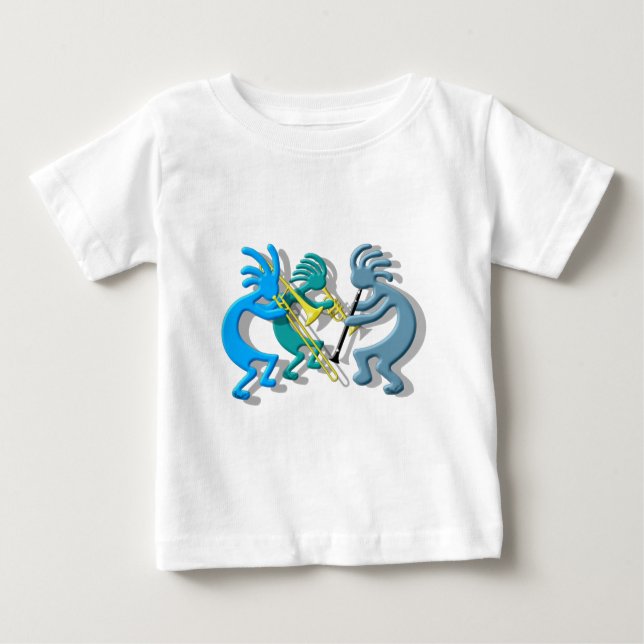 Camiseta De Bebé Trío de Kokopelli (Anverso)