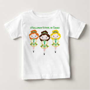 Camiseta De Bebé trío del grupo escolar de bailarina de danza irish
