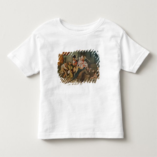 Camiseta De Bebé Tríptico de la tentación de St Anthony (Anverso)