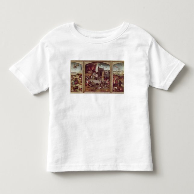 Camiseta De Bebé Tríptico de la tentación de St Anthony (Anverso)