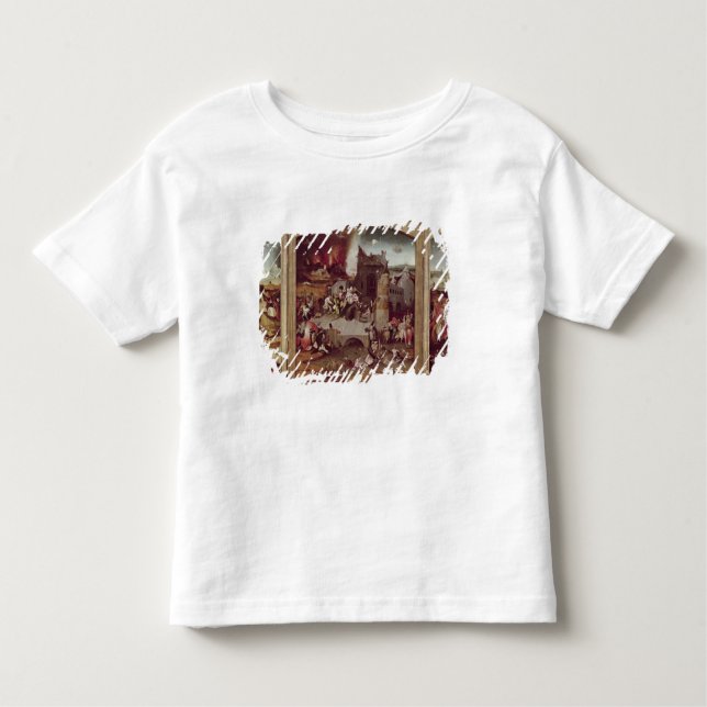 Camiseta De Bebé Tríptico de la tentación de St Anthony (Anverso)
