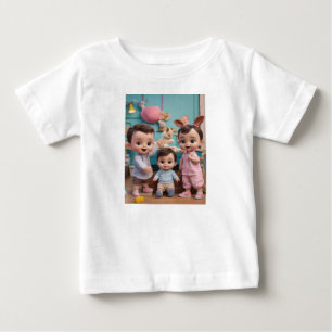 Camiseta De Bebé Tripulación alegre: La banda de los bebés adorable