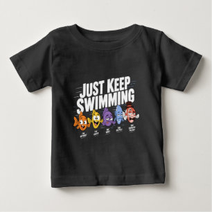 Camiseta De Bebé Tripulación de Peces que Siguen Nadando