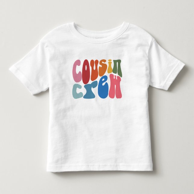 Camiseta De Bebé Tripulación de primos. (Anverso)