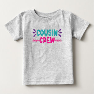 Camiseta De Bebé Tripulación de primos lindos