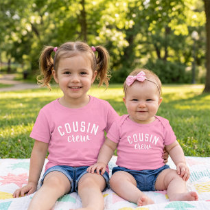 Camiseta De Bebé Tripulación de Primos Niños Familia a Juego