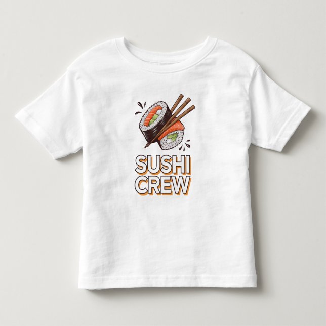 Camiseta De Bebé Tripulación de Sushi (Anverso)