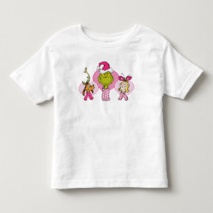 Camiseta De Bebé Tripulación del Grinch en retrato rosa de San Vale