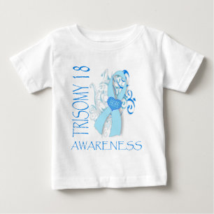 CAMISETA DE BEBÉ TRISOMY 18, CONCIENCIA DEL TRISOMY 18