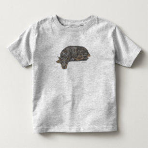 Camiseta De Bebé Triste culpable mirando a Doberman