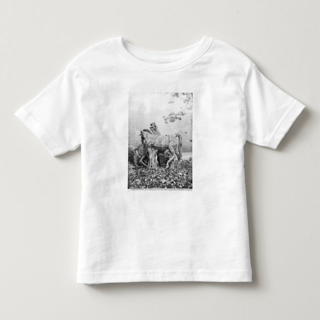 Camiseta De Bebé Tritones que preparan dos caballos del sol (Anverso)